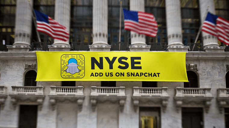 Snapchat-Plakat-NYSE