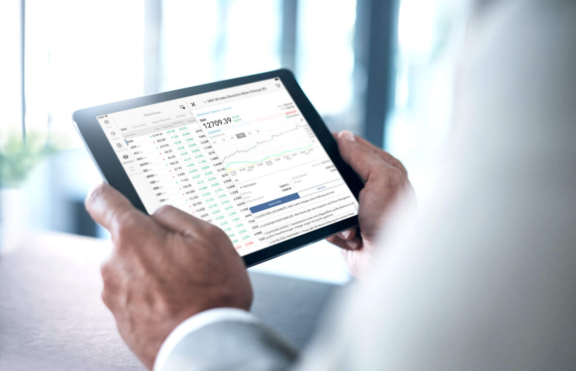 Traden Sie mit der leistungsstarken iPad Trading App von LYNX iPad Trading App