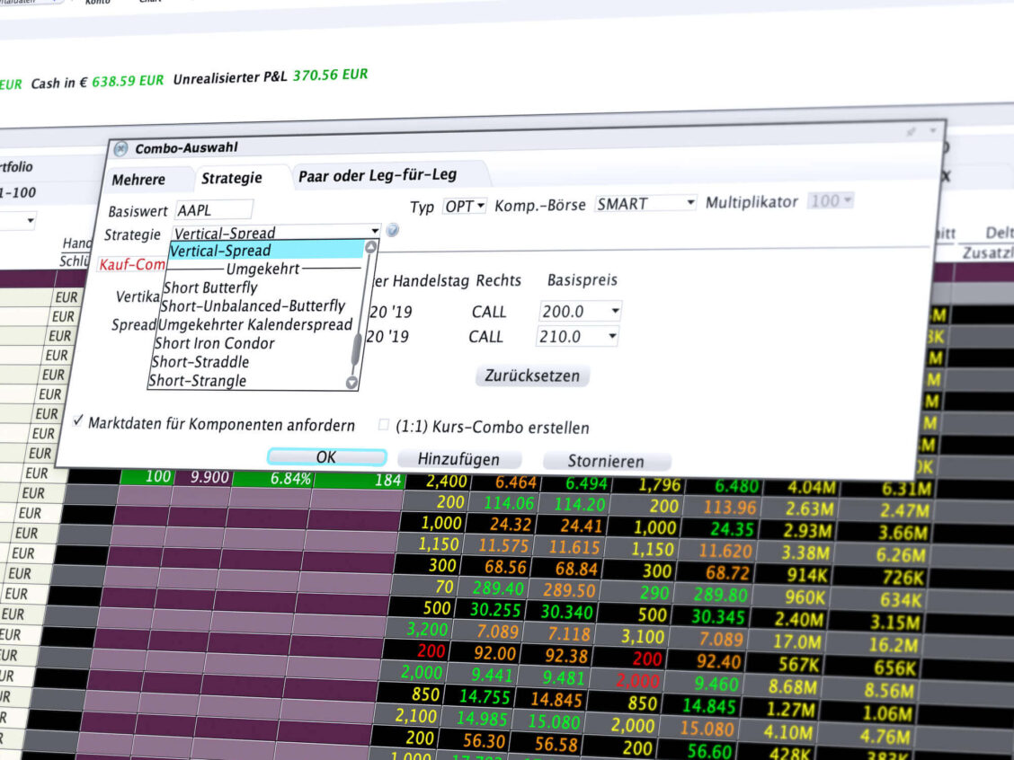 Erstellen Sie Ihre Kombinationsorders am besten mit dem ComboTrader ComboTrader: Kombinationsorder erstellen