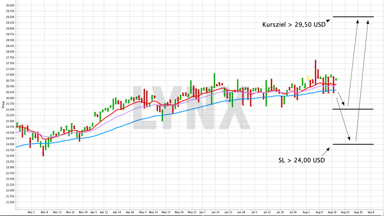 Chart: VanEck Vectors Morningstar Global Wide Moat UCITS ETF Auf den Spuren von Warren Buffett investieren | Online Broker LYNX