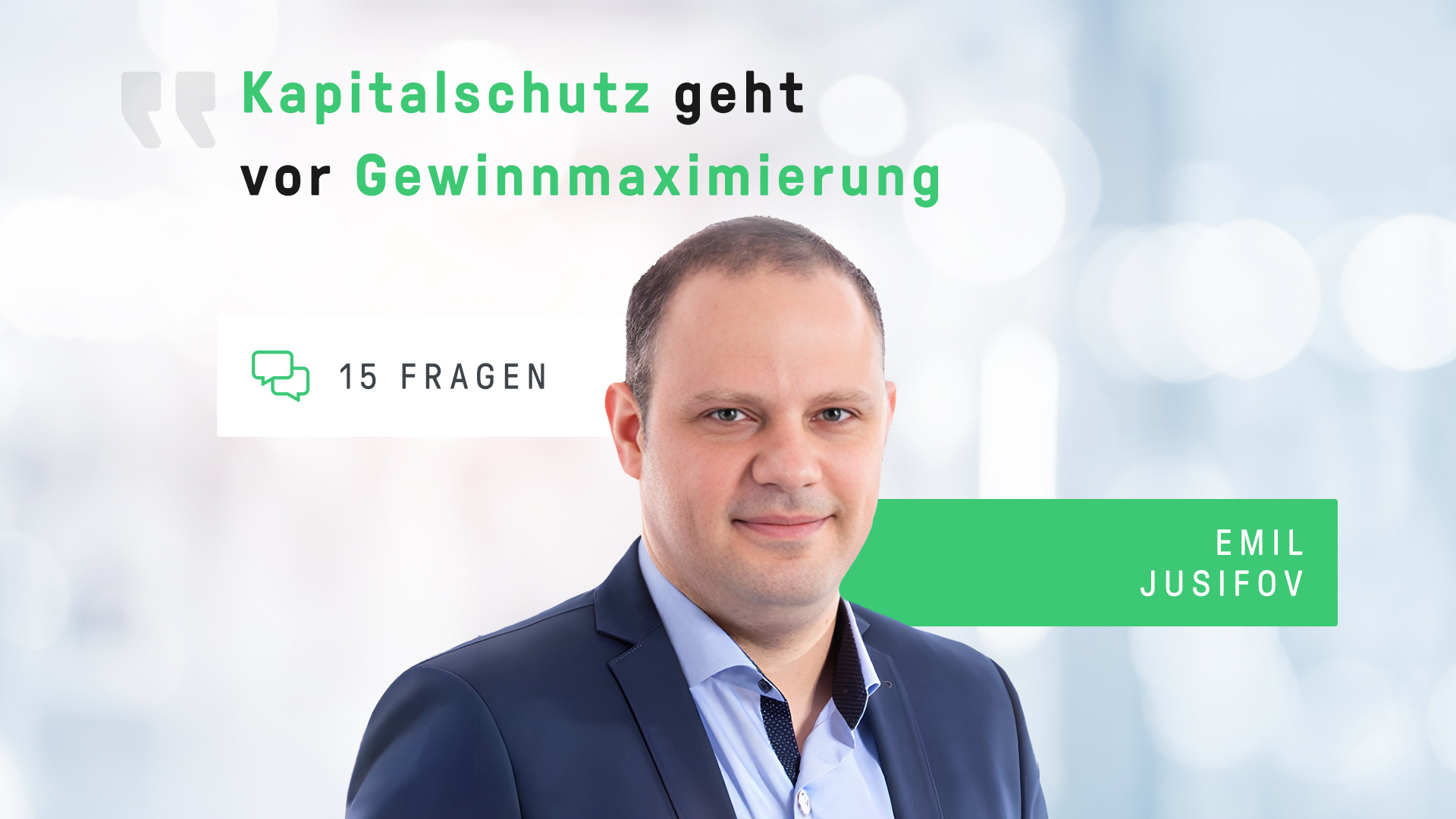 15 Fragen an Emil Jusifov von Cashflow Profi | Online Broker LYNX