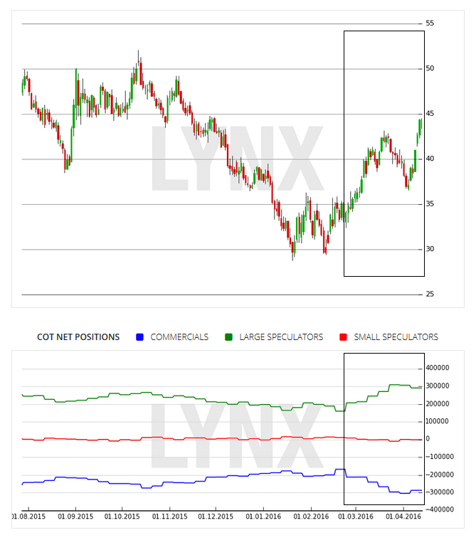 Beispiel: Der Cruide Oil CoT Report Beispiel: Der Cruide Oil CoT Report