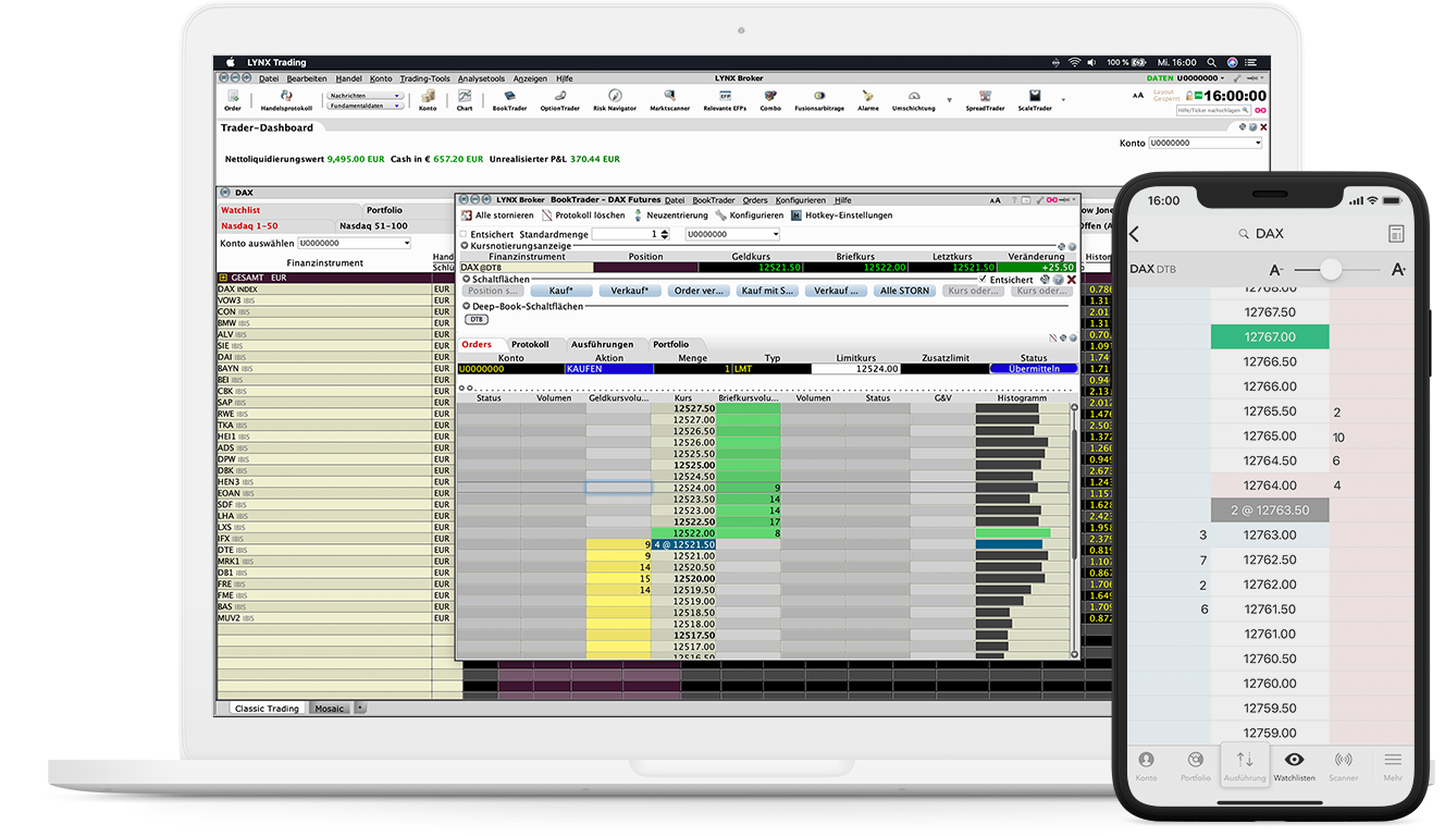 BookTrader bei LYNX - Das Trading-Tool für Futures- und Day-Trader BookTrader bei LYNX - Das Trading-Tool für Futures- und Day-Trader